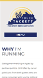 Mobile Screenshot of chucktackett.com