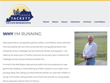 Tablet Screenshot of chucktackett.com